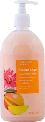 Cream soap for hands and body La vernisaje with mango nectarine and cinnamon