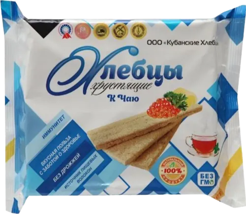 Crispbread Kubanskie Khlebtsy Crispy for tea
