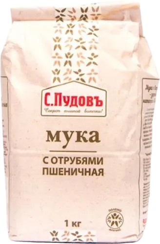 Мука пшеничная с отрубями