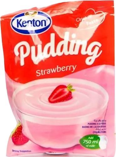 Pudinq çiyələkli