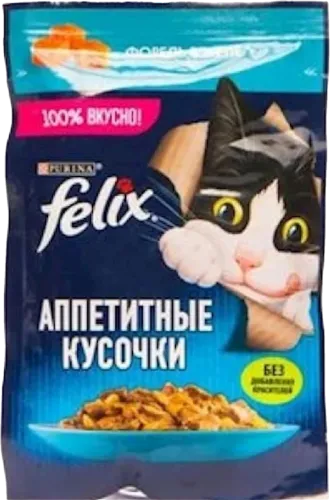 Влажный корм для кошек от 7 до 12 месяцев Аппетитные кусочки лосось в желе