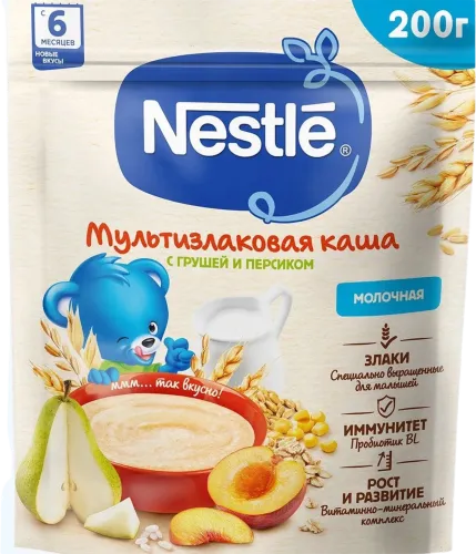 Каша груша и персик 6 месяцев
