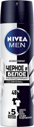  Men Original Black & White Invisible Deodorant-Antiperspirant
