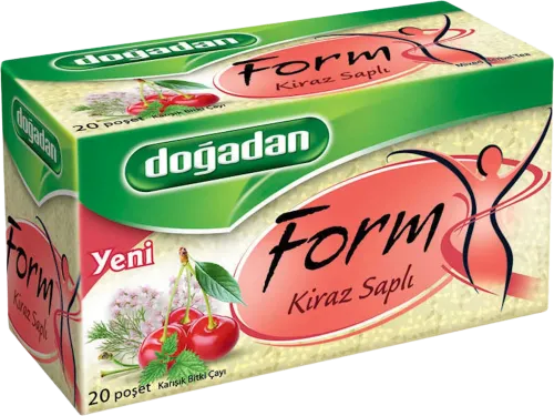 Paketləşdirilmiş çay Doğadan Form gilas ilə