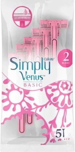  Simply Venus 2 Basic Disposable Razor