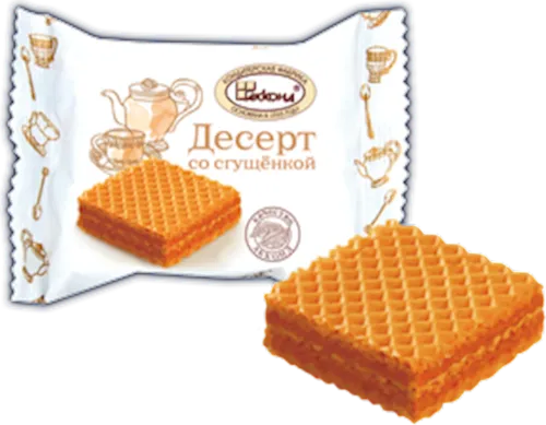 Вафли Десерт со сгущенкой