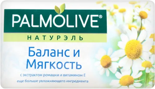 Мыло Натурэль туалетное Баланс и мягкость с экстрактом ромашки и витамином Е