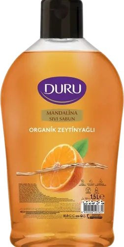 Liquid soap with orange scent