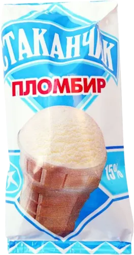 Мороженное Millenium Стаканчик Пломбир