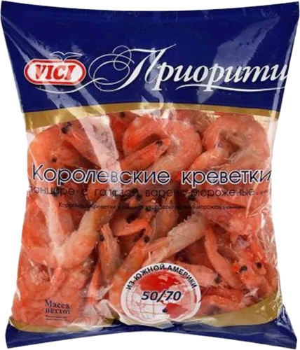 Креветки королевские очищенные