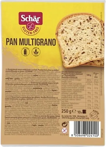 Schar Pan Multigrano Gluten-Free White Bread