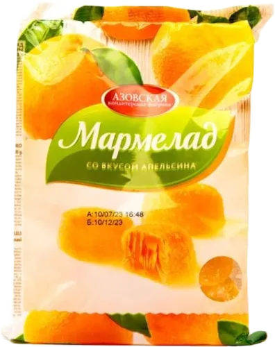 Azovskaya Confectionery Factory Orange Flavored Marmalade