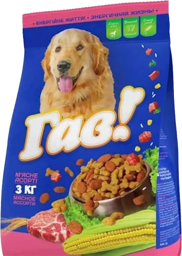 Gav! Dry Dog Food Meat Assortment for Adult Dog