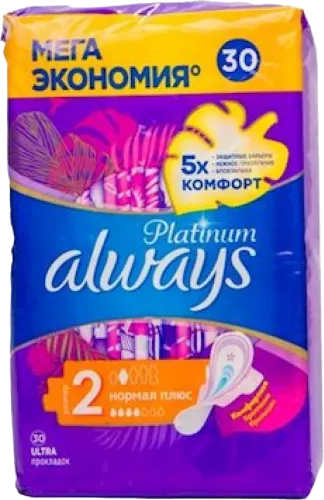 Sanitary pads Platinum Normal Plus size 2