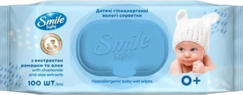 Uşaq nəm salfetləri baby çobanyastığı ekstraktı aloe və vitamin kompleksi ilə