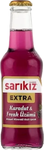 Drink Sarikiz Ekstra with the taste of black mulberry and blueberry