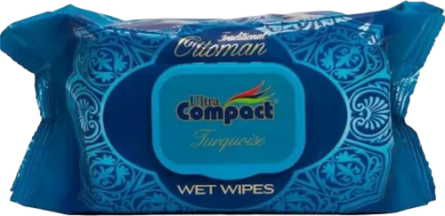  Ottoman Turquoise Wet Wipe