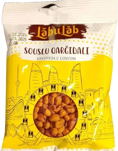 Арахисовые чипсы с кукурузным соусом Labulab