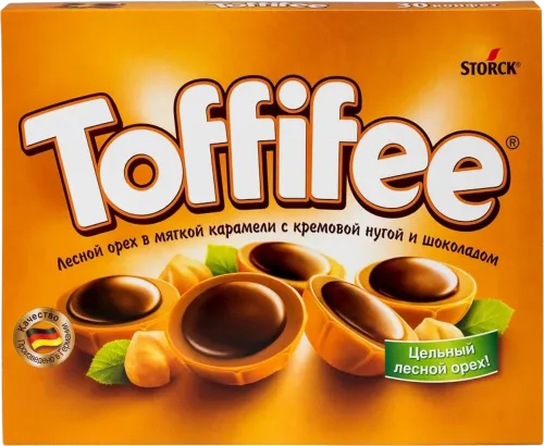 Toffifee candies in a box