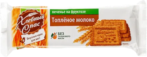 Fructose cookies Baked milk Khlebny Spas without palm oil