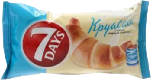Croissant boiled condensed milk