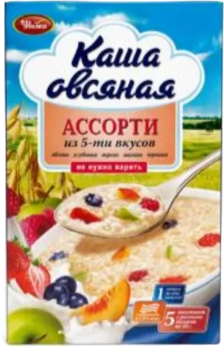 Oatmeal porridge Uvelka Assorted of 5 flavor