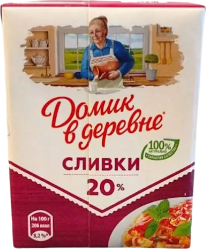 Cream Domik v derevne sterilized
