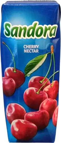 Fruit juice with cherry 