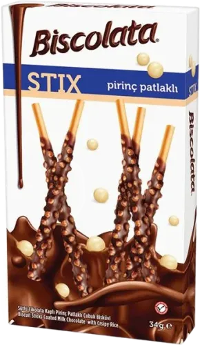 Biscolata Stics с рисовой посыпкой