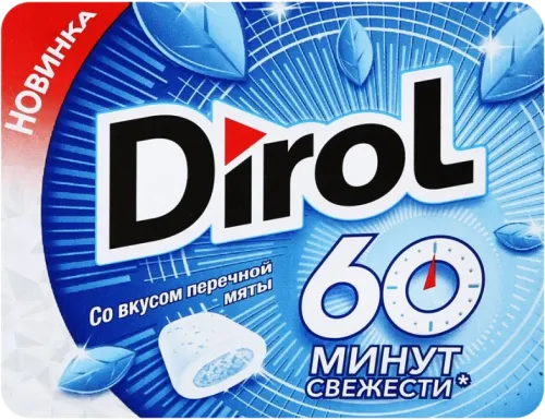 Жевательная резинка Dirol мятная 60 минут