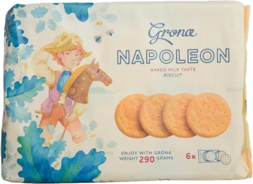 Печенье Grona Наполеон с печеным молоком