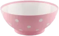 Small Serving Bowl – Pink Polka Dot