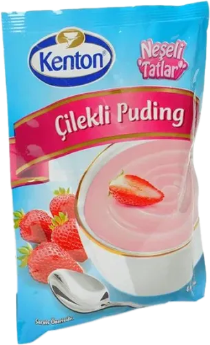Çiyələkli Puding
