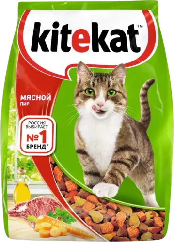 Корм для кошек со вкусом мяса