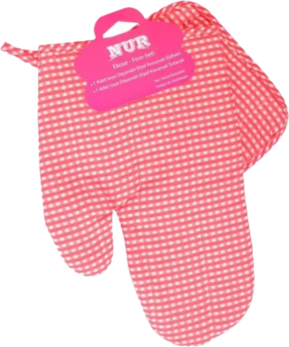 Oven Mitts Set Mittens + Holder