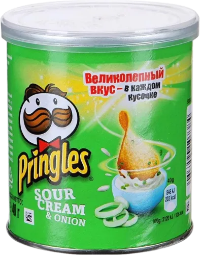 Чипсы Pringles Сметана и Лук