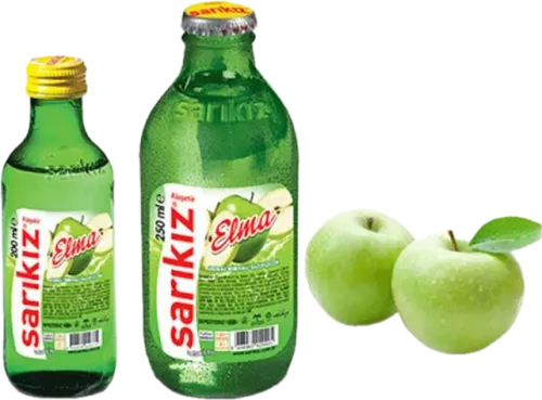 Mineral Water Apple Glass