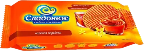 Вафли со сгущенным молоком