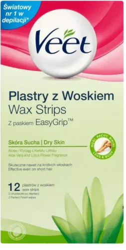 Gold Wax Strips for Dry Skin