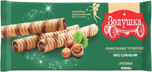 Вафельный рулет с фундуком