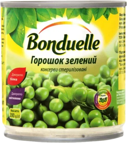 Консервированный зеленый горошек