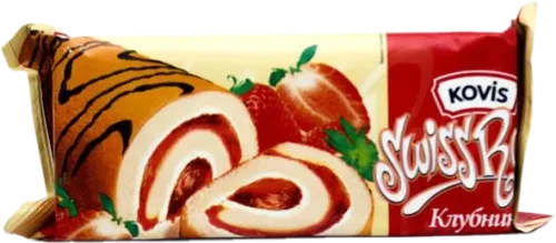 Рулет клубничный