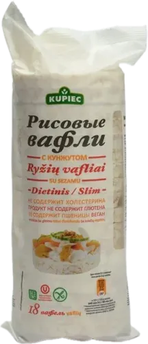 Рисовый вафлес с кунжутом