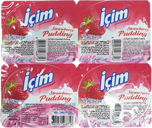 İçim Çiyələkli Puding