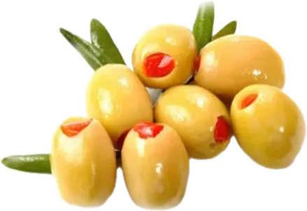Зеленые оливки с перцем