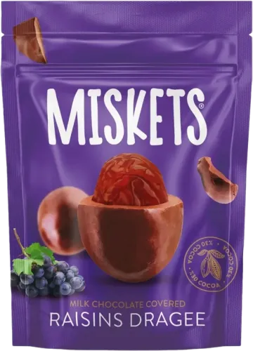 Miskets Шоколадное драже с изюмом