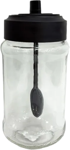Glass Spice Jar with Spoon