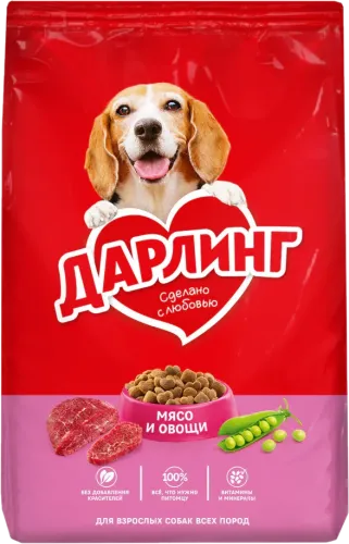Корм для собак Darling с мясом и овощами