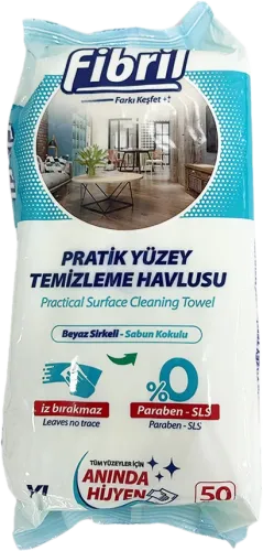 Surface Cleaning Wipes White