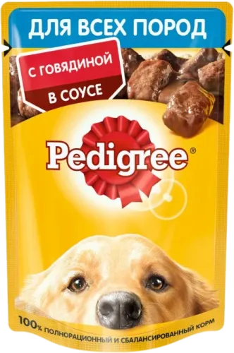 Корм для собак Pedigree с говядиной